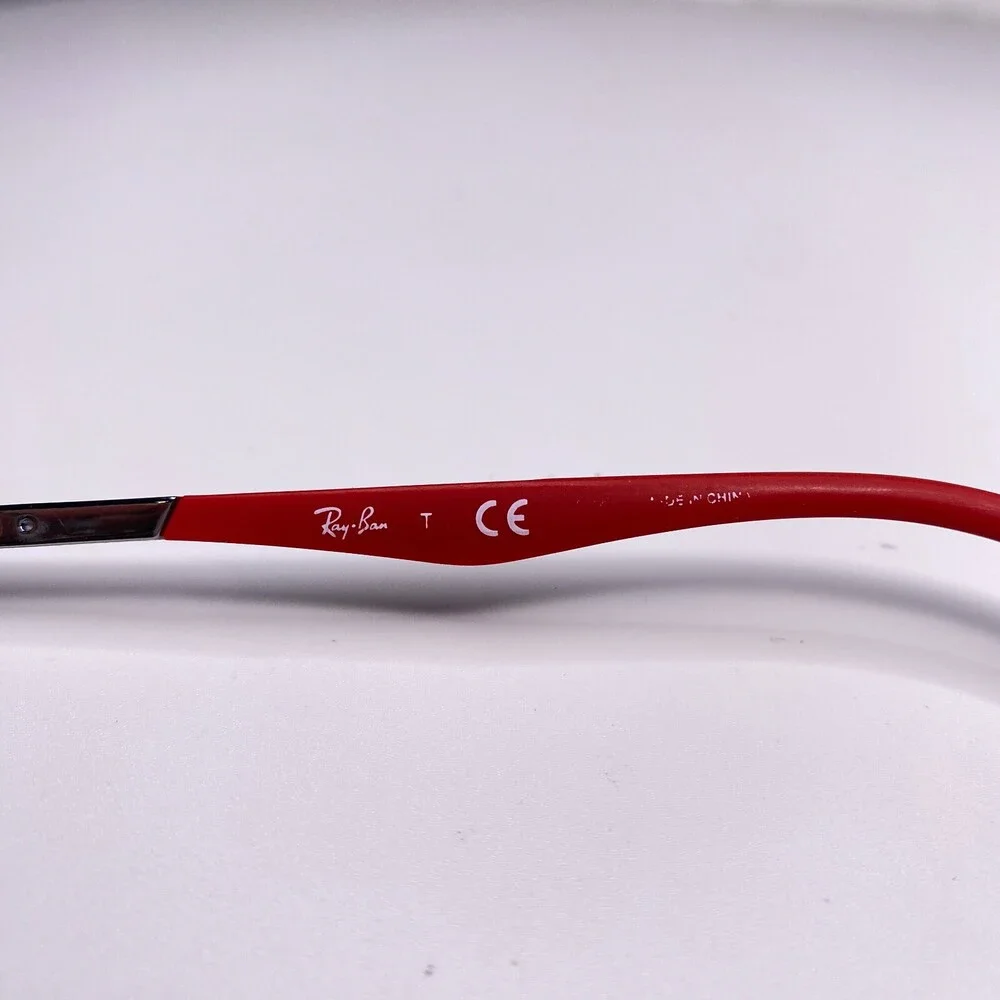 Ray-Ban RB1033 4008 Kids Eyeglasses Frames Silver Wire Red Gray 45-16-125 600